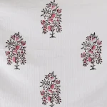 Women's White Floral Print 100%Cotton Towel - Image 4
