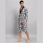 Zebra Printed Men's Kimono Bathrobe - Image 5