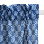 100% Cotton Blue Paisley Curtain - Image 3