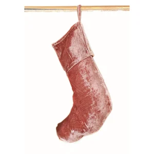 18"Large Crushed Velvet Christmas 2 PC Stockings Set - Image 3