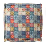 22" Inch Pouf Cover Natural Cotton Room Ottoman Cover - Image 3
