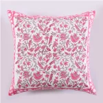 2PC Handmade Floral Print Cushion Cover - Image 2
