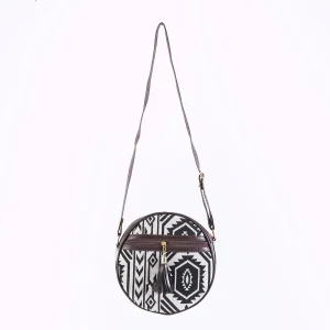 Beautiful Black & White Ikat Print Purse - Image 7