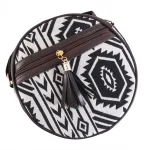 Beautiful Black & White Ikat Print Purse - Image 9
