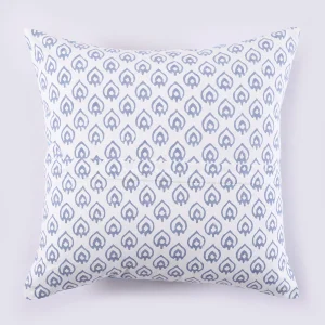 Beautiful Blue Leaf Print Cushion Cover Set - Image 5