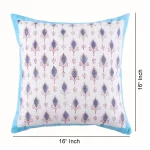 Beautiful Blue Leaf Print Cushion Cover Set - Image 7
