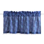 Beautiful Blue Polka Dot Print Kitchen Curtain - Image 2