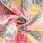 Beautiful Multi Color Floral Print Silk Fabric Scarf - Image 4