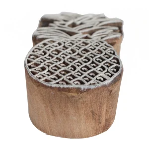 Beautiful Pineapple Printing Wooden Block - Image 3