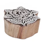Beautiful Rose Floral Designed Wooden Block Stamp - Image 3