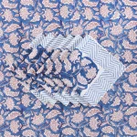 Blue Floral Print Party Decor Tablecloth Set - Image 3