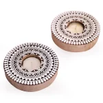 Candle Holders Set of 2 PC Wooden Block Printing Stamp - Image 4