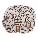Elephant Printing Stamp Wooden Block