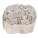 Elephant Printing Stamp Wooden Block - Image 2