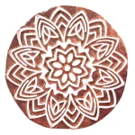 Floral Wooden Block for printing on fabric Stamp