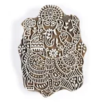 Indian God Ganesha Wood Decorative Stamp