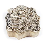Indian God Ganesha Wood Decorative Stamp - Image 2