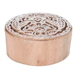 Handmade Round Floral Printing Stamps - Image 3