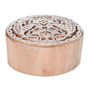 Handmade Round Floral Printing Stamps - Image 3