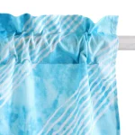 Handmade Tie Dye Stripe Print Short Curtain - Image 3
