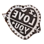 Heart Love Sign Symbol Wood Block Stamp