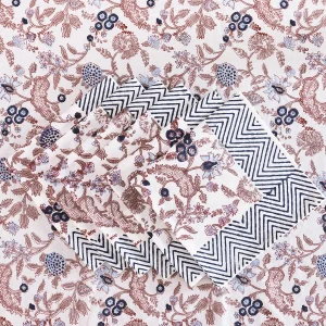 Home Table Decor Hand Block Print Cotton Fabric Table Cover - Image 3