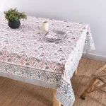 Home Table Decor Hand Block Print Cotton Fabric Table Cover - Image 4