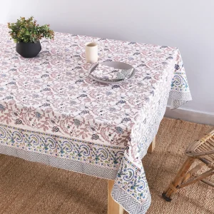 Home Table Decor Hand Block Print Cotton Fabric Table Cover - Image 4