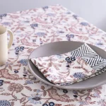 Home Table Decor Hand Block Print Cotton Fabric Table Cover - Image 5