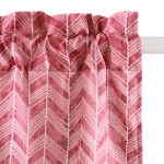 Home Window Decor Short Curtain Maroon Arrow Print - Image 3