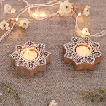 Indian Star Rangoli Shape Wooden Printing Block