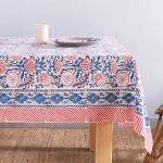 New Floral Printed Rectangular Table Cloth With Napkins - Image 2