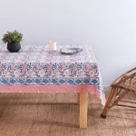 New Floral Printed Rectangular Table Cloth With Napkins