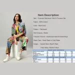 Oversized Shirt And Trousers Set Multi Patchwork - Image 8