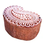 Paisley Hand Carved Stamp Textile Decorative Wood Block - Image 2