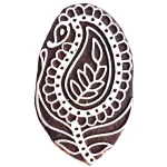 Paisley Printing Block Textile Stamp