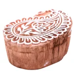 Paisley Printing Hand Block Wooden Stamp - Image 2