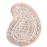 Paisley Scrapbook Stamp Blocks Wooden
