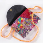 Purple Banjara Embroidery Clutch Bag - Image 3