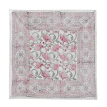 Rectangle Hand Block Floral Print Cotton Tablecloth - Image 5