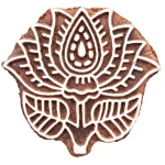 Rose Floral Motif Art wooden Block Printing Stamp