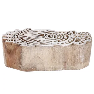 Textile Big Wooden Stamps Floral Designed - Image 3