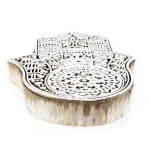 Traditional Hamsa Fatima Printing Wooden Block Stamp - Image 3