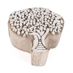 Tree Designed Wooden Hand Carved Textile Stamp - Image 2