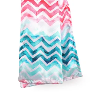 White Chevron Neck Wraps Hijab 71"x21" - Image 4
