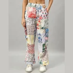 White Oversized Cotton Patchwork Shirt & Trousers Co-ord Set - Image 6