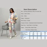 White Oversized Cotton Patchwork Shirt & Trousers Co-ord Set - Image 8