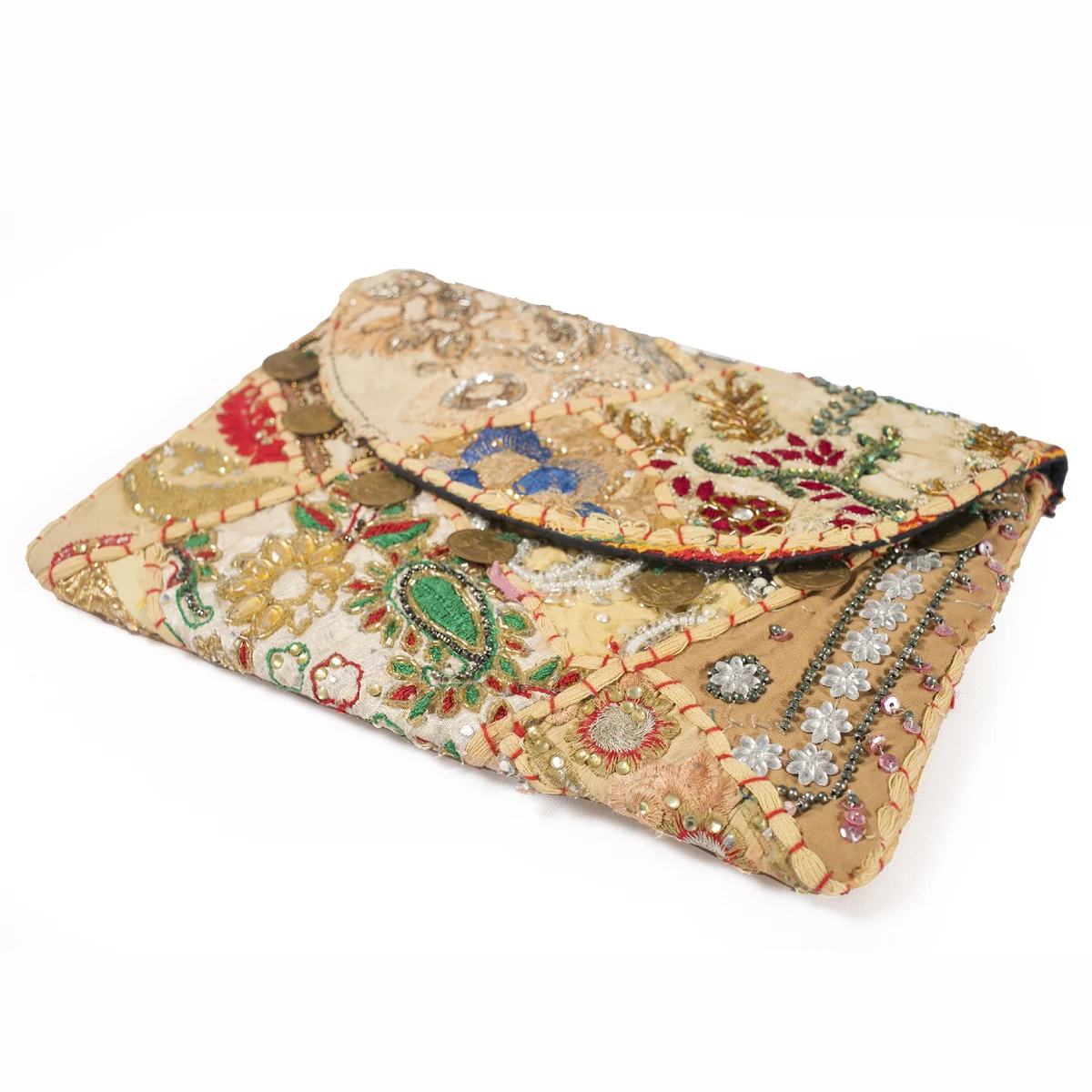 Rajasthani Embroidery Patchwork Purse | Tassels