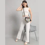 Women Fashion Cotton Jacquard Fabric Handbag