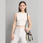Women Fashion Cotton Jacquard Fabric Handbag - Image 3